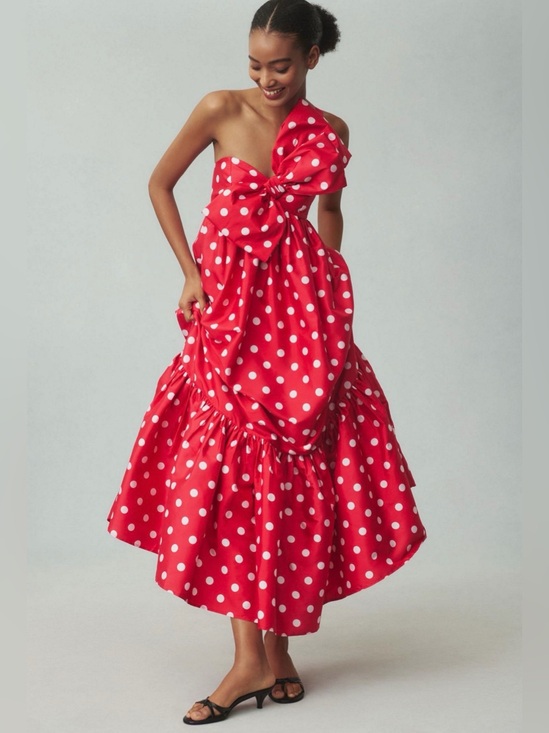 Anthropologie Dresses & Skirts - Anthropologie- Atsu Sally Bow Midi Dress, size L